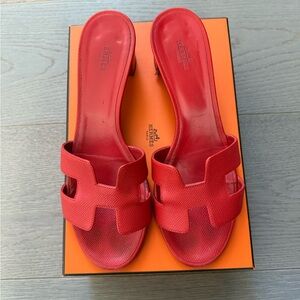Hermes Red Women's Sandals